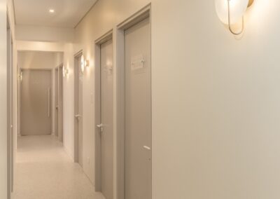 Corridor of consultation and treatment rooms