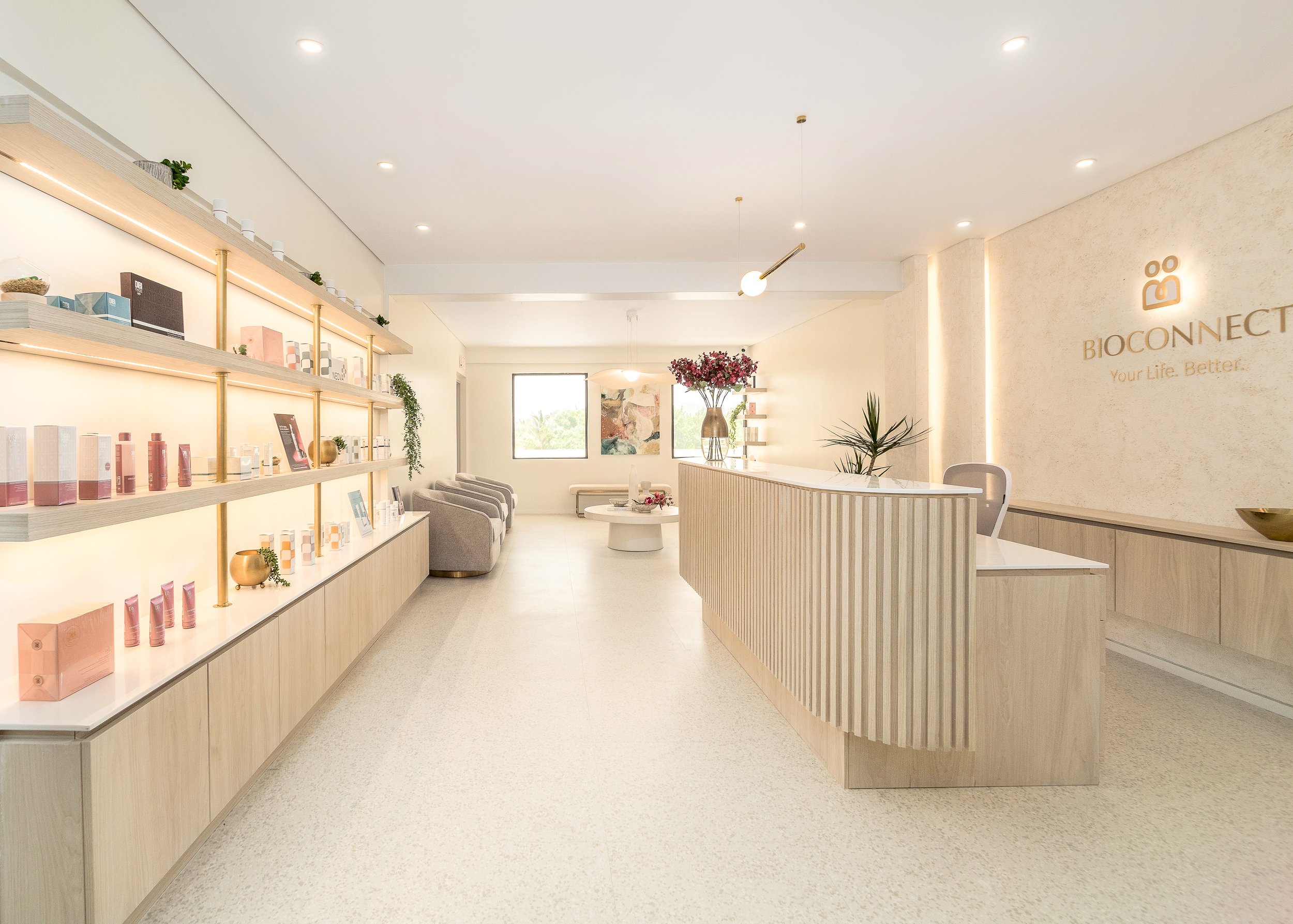 Reception area at BioConnect Medical Centre