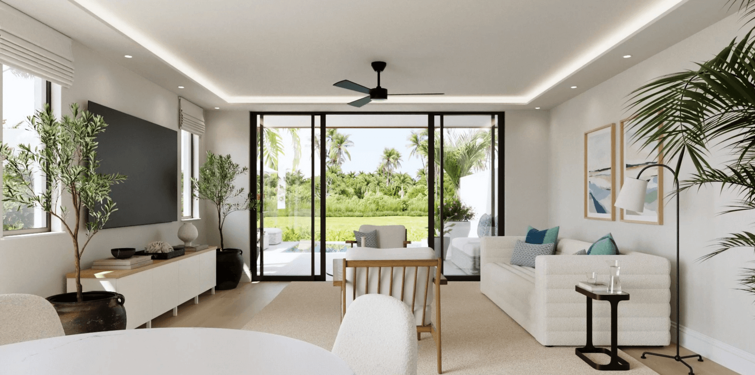 Lancaster Mews sitting room to outside soace